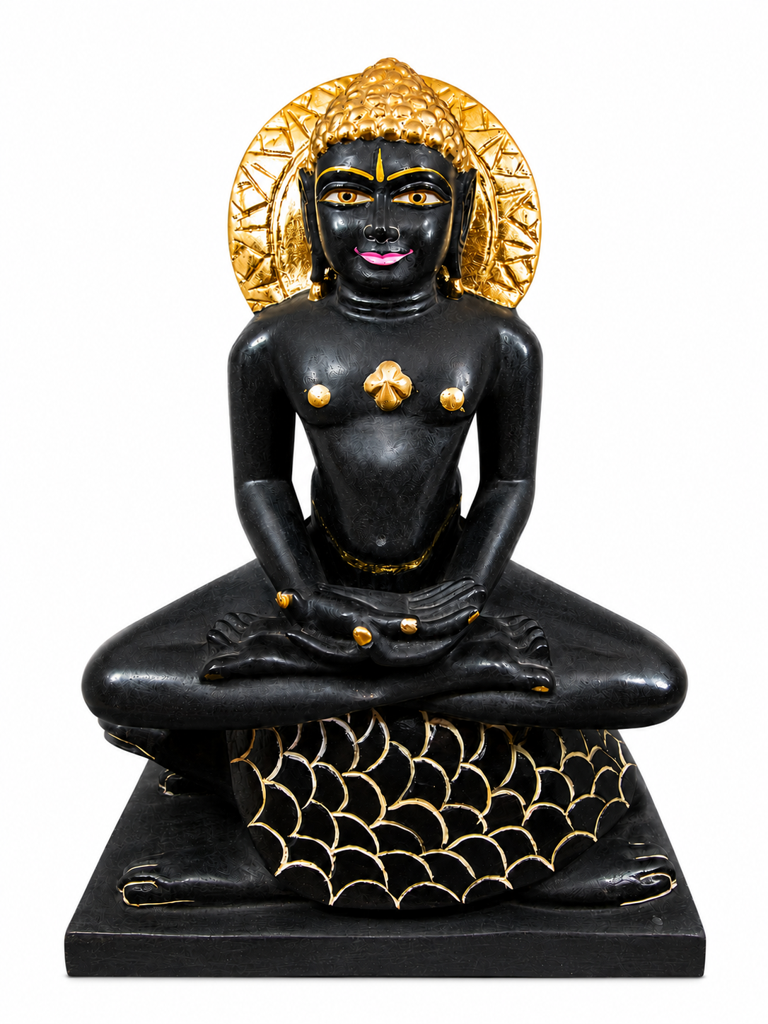 Tirthankar Shri Munisuvrat Swamiji – Black Jade Idol