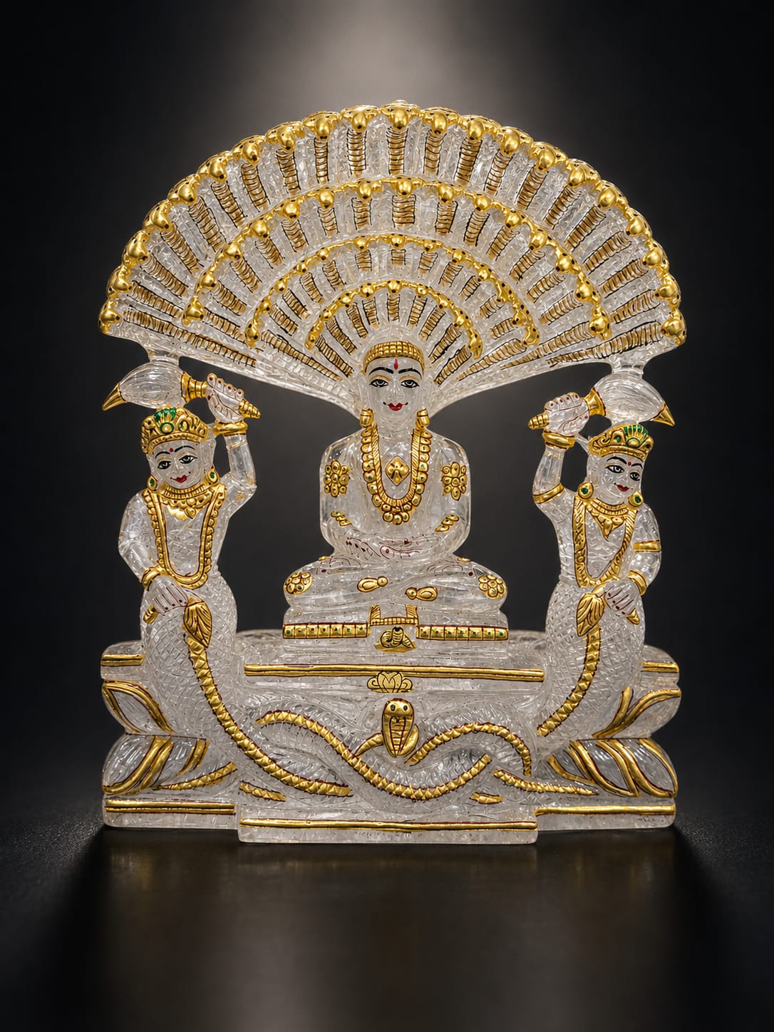 Tirthankar Shashfarna Parshvanath Ji - Crystal Quartz