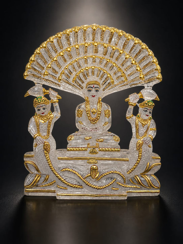 Tirthankar Shashfarna Parshvanath Ji - Crystal Quartz