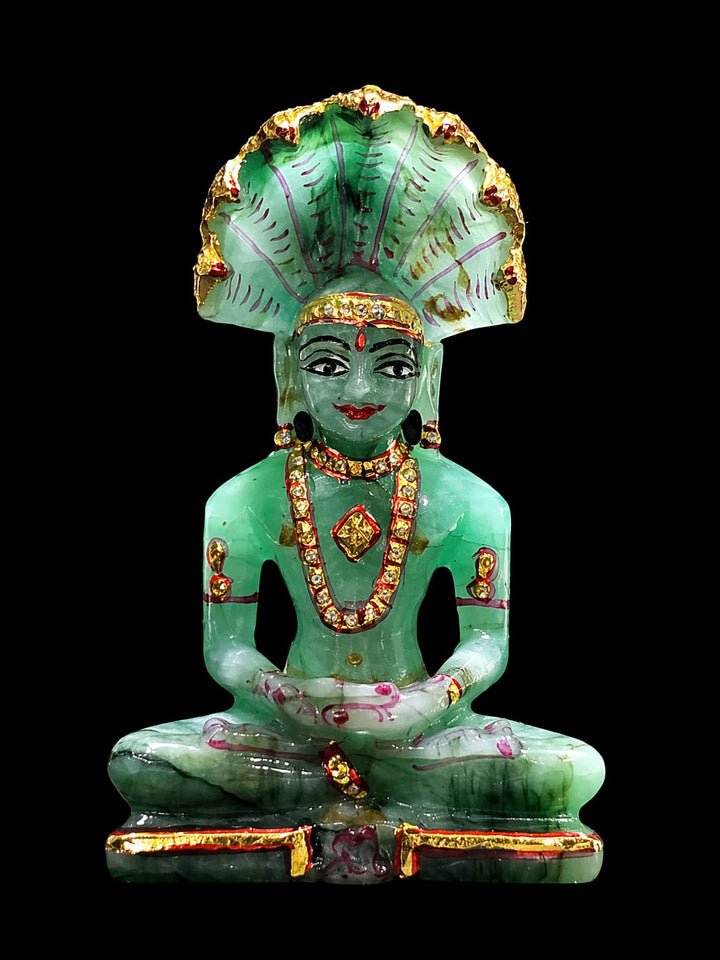 Emerald Parshvanath Ji Idol
