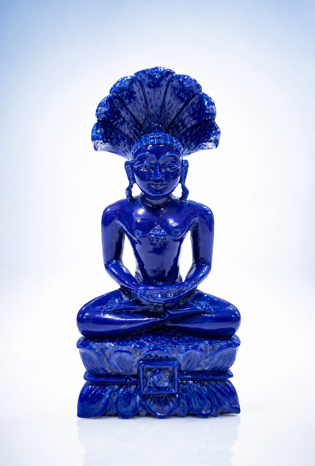 Lapis Lazuli Tirthankar Parashvanath Ji