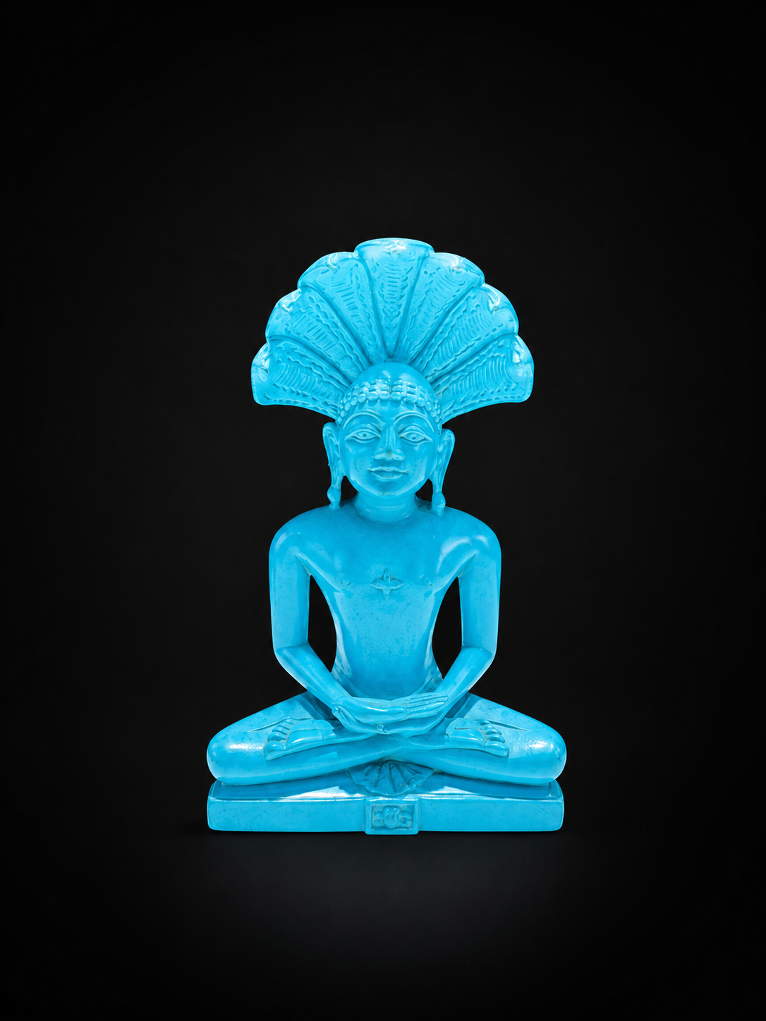 Turquoise Parshvanath Idol