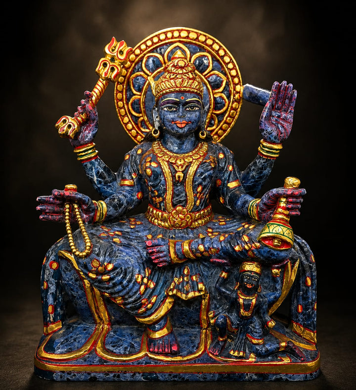 Sodalite Devi Mahakali Idol