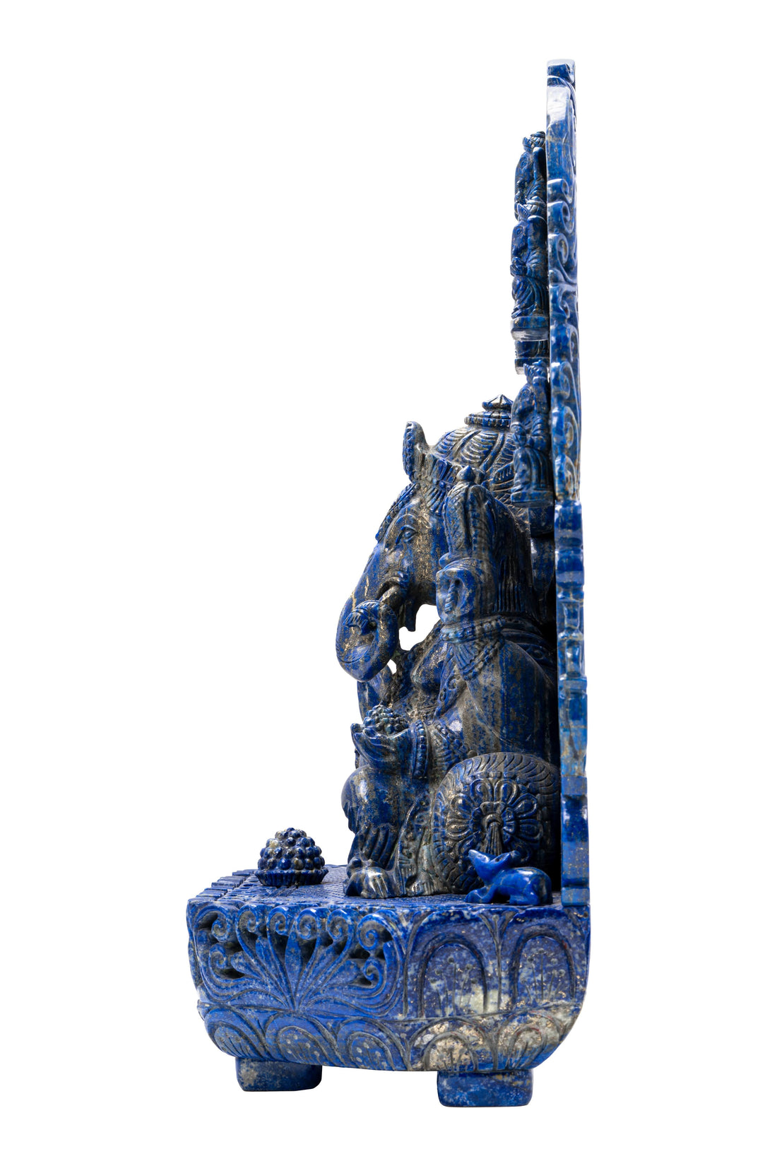 Lord Ganesha in Ornate Arch Form – Lapis Lazuli