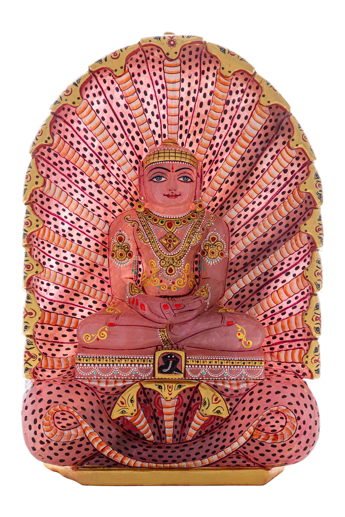 Shri Parshvanath Ji Idol – Rose Quartz