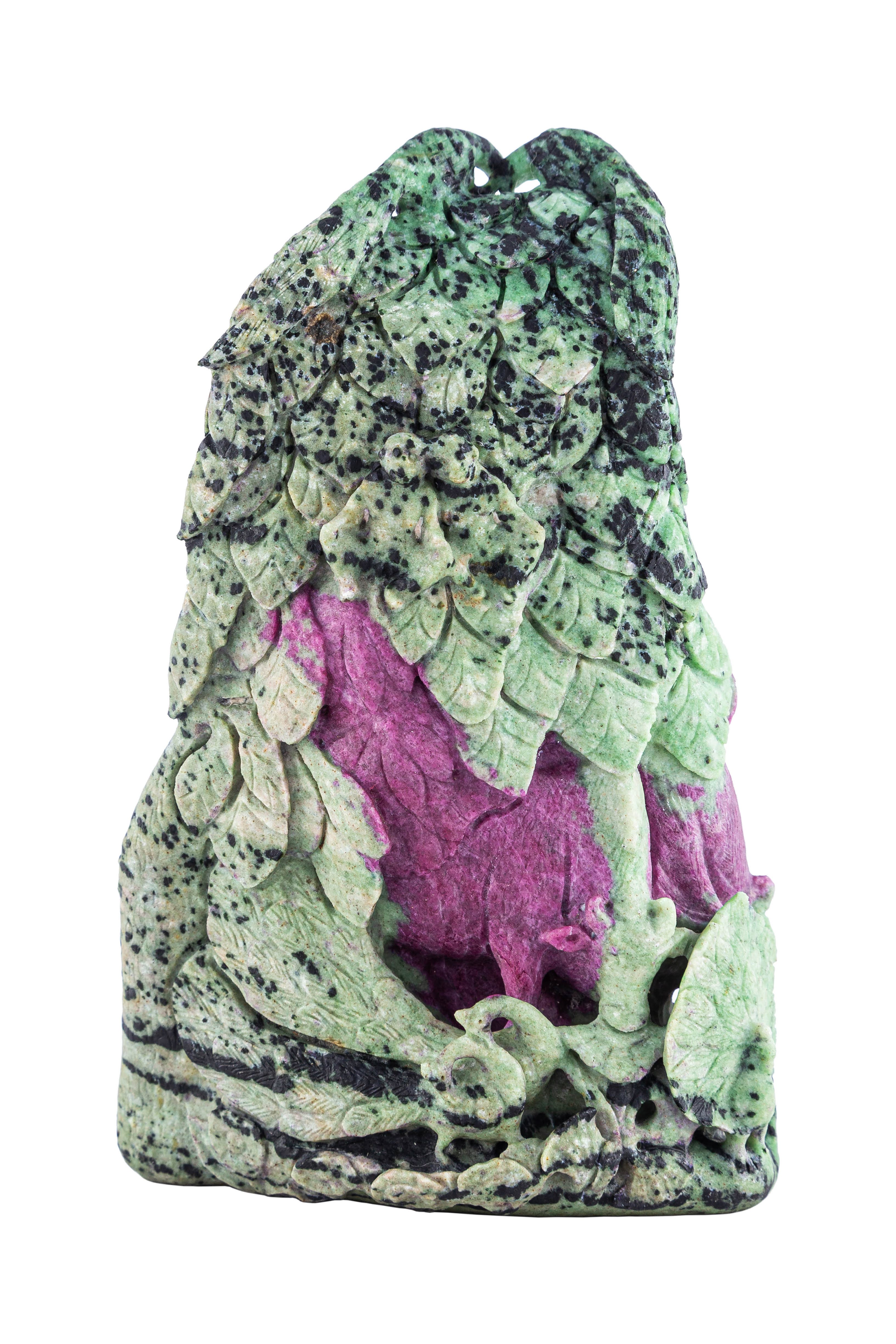 Shri Radha–Krishna Ji – Natural Ruby Zoisite