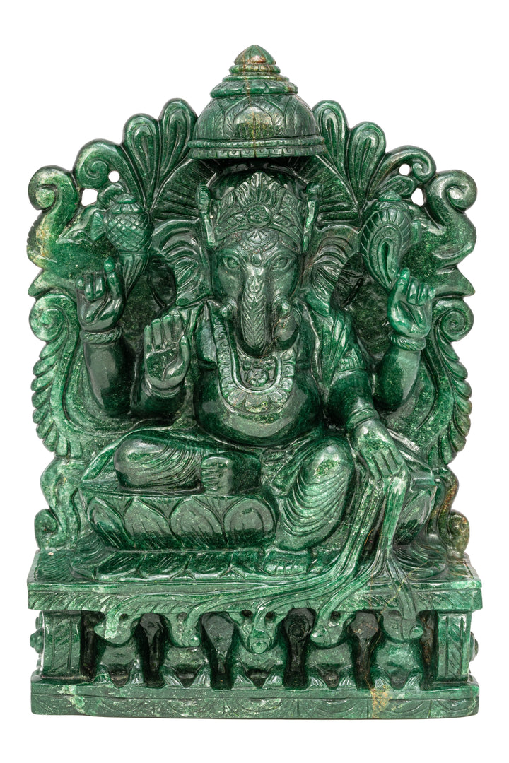 Lord Ganesha – Green Aventurine