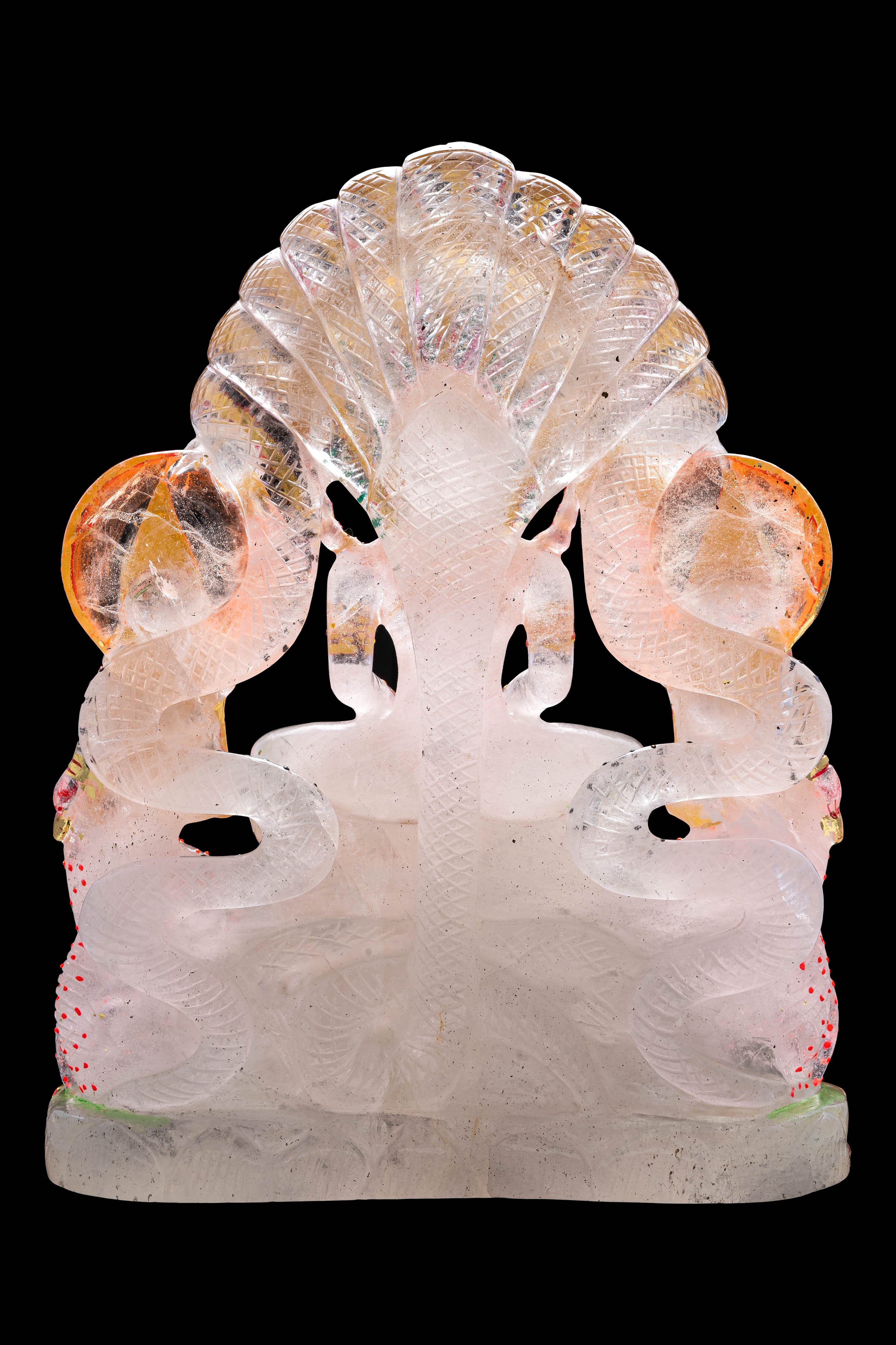 Shri Parshvanath Ji Idol – Rose Quartz