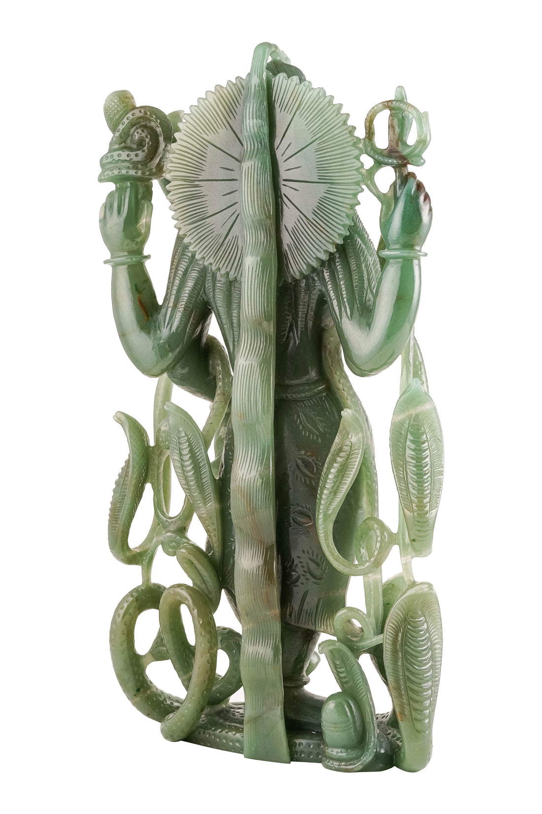Lord Shiva – Jade with Serpent Motif (Mahadev in Living Stillness)